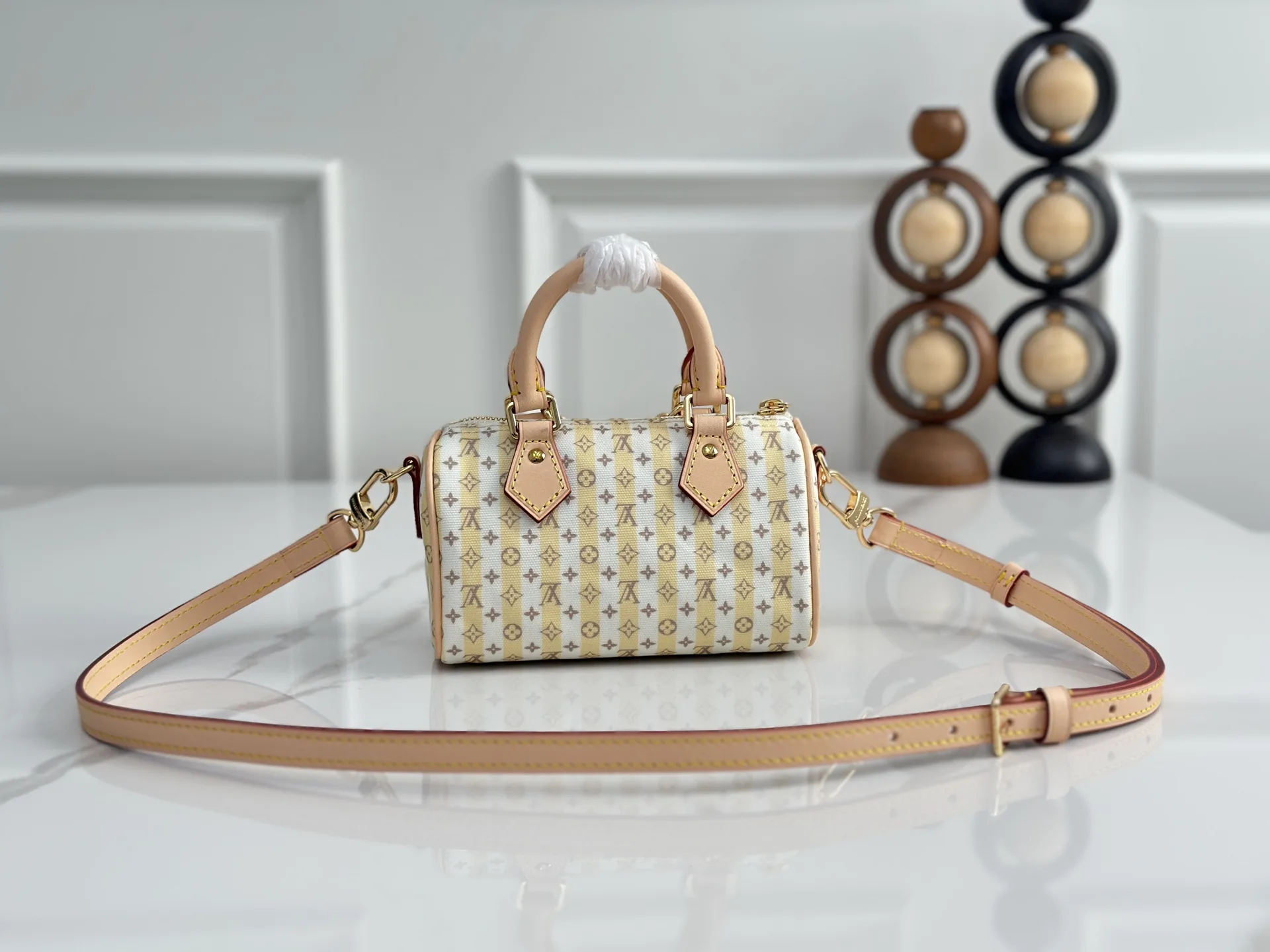 Louis Vuitton White Speedy Monogram Canvas Top Handle Bag product photo from LabelPicks