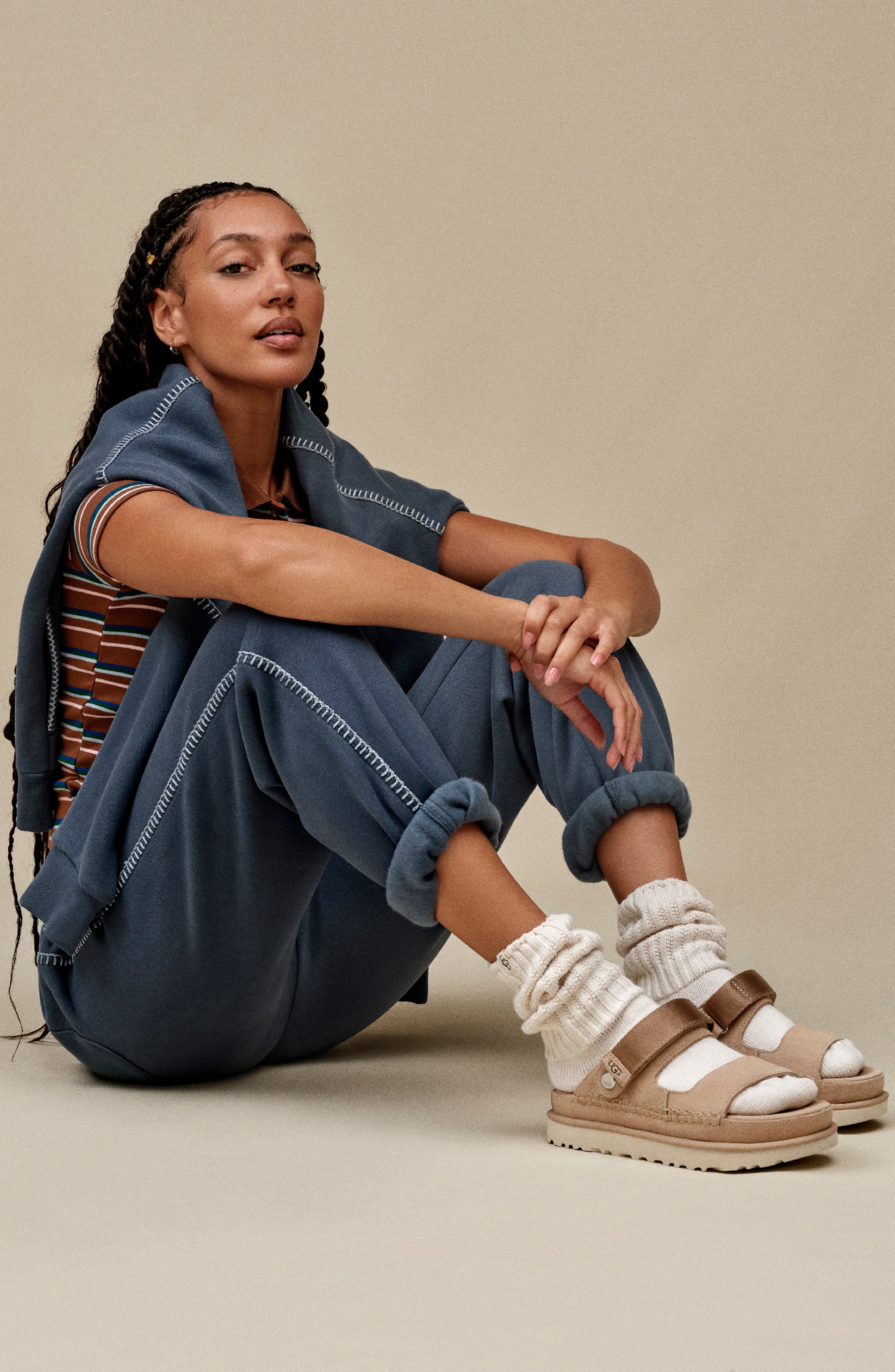 UGG® Goldenstar Glide Platform Sandal