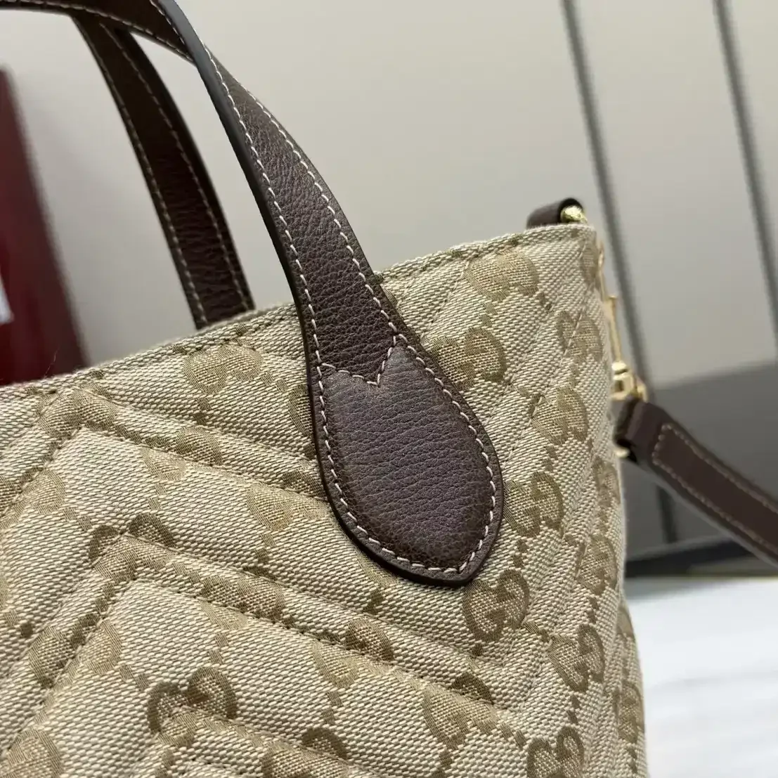 Gucci Generation Brown GG Supreme Canvas Tote Bag product photo from LabelPicks