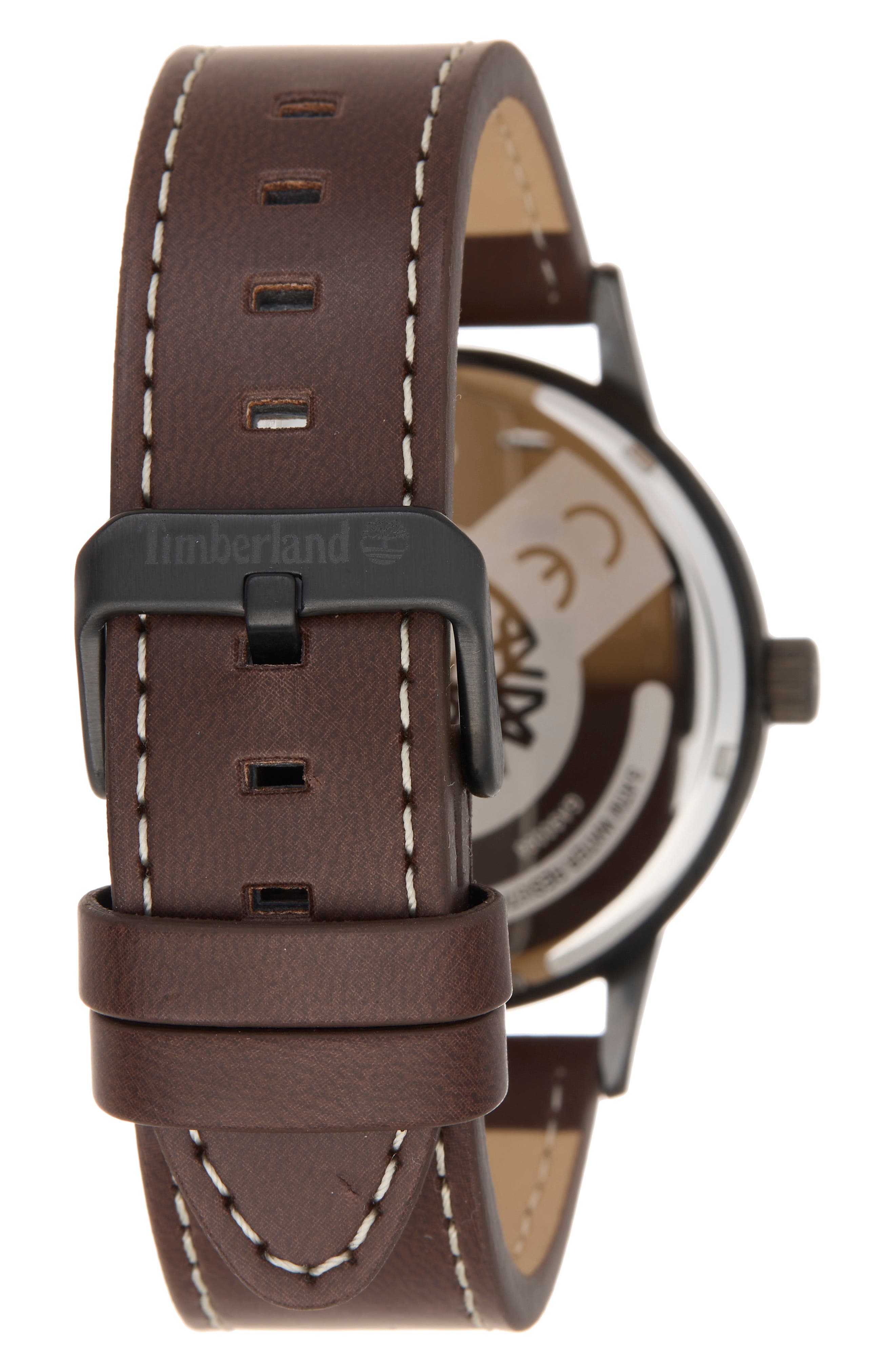 Timberland Classic Quartz Leather Strap Watch, 43mm