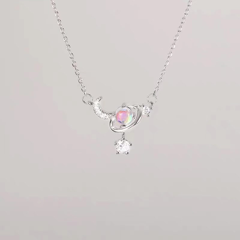 Moon Necklace Pendant Star Moon Collarbone Chain Necklace