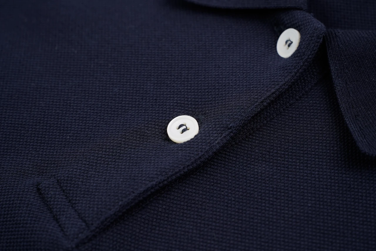 Miu Miu Navy Logo Long Sleeve Polo Shirt product photo from LabelPicks
