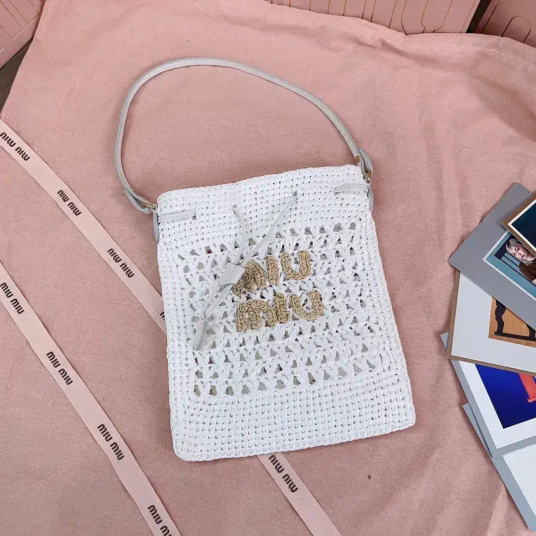 Miu Miu Woven Leather Bucket Bag product photo from LabelPicks