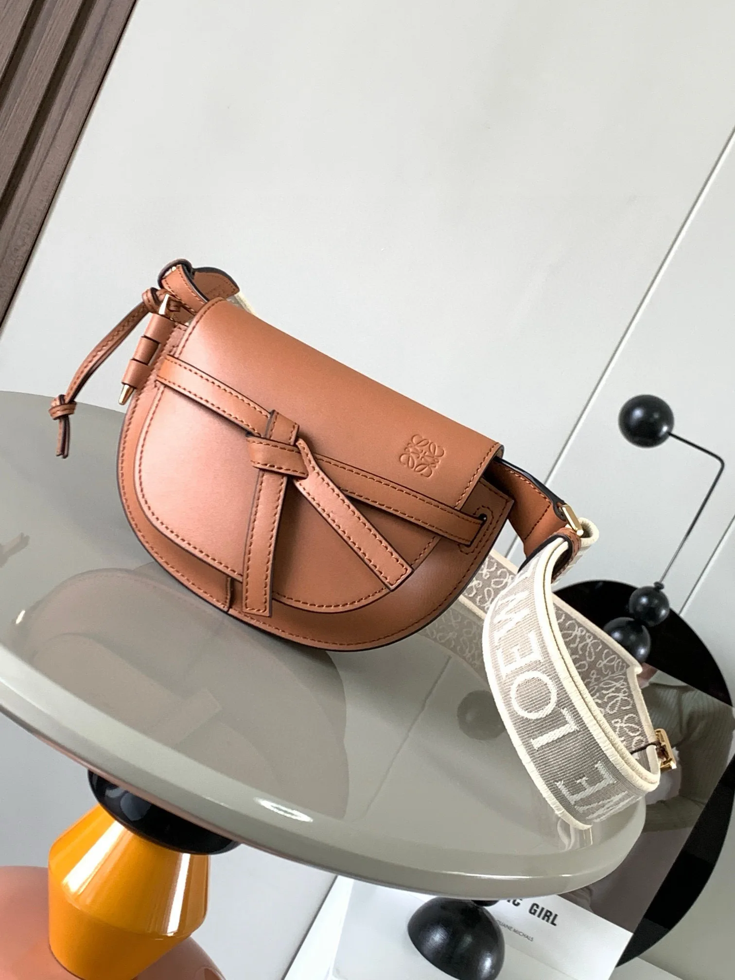 Loewe Brown Calfskin Shoulder Bag product photo from LabelPicks