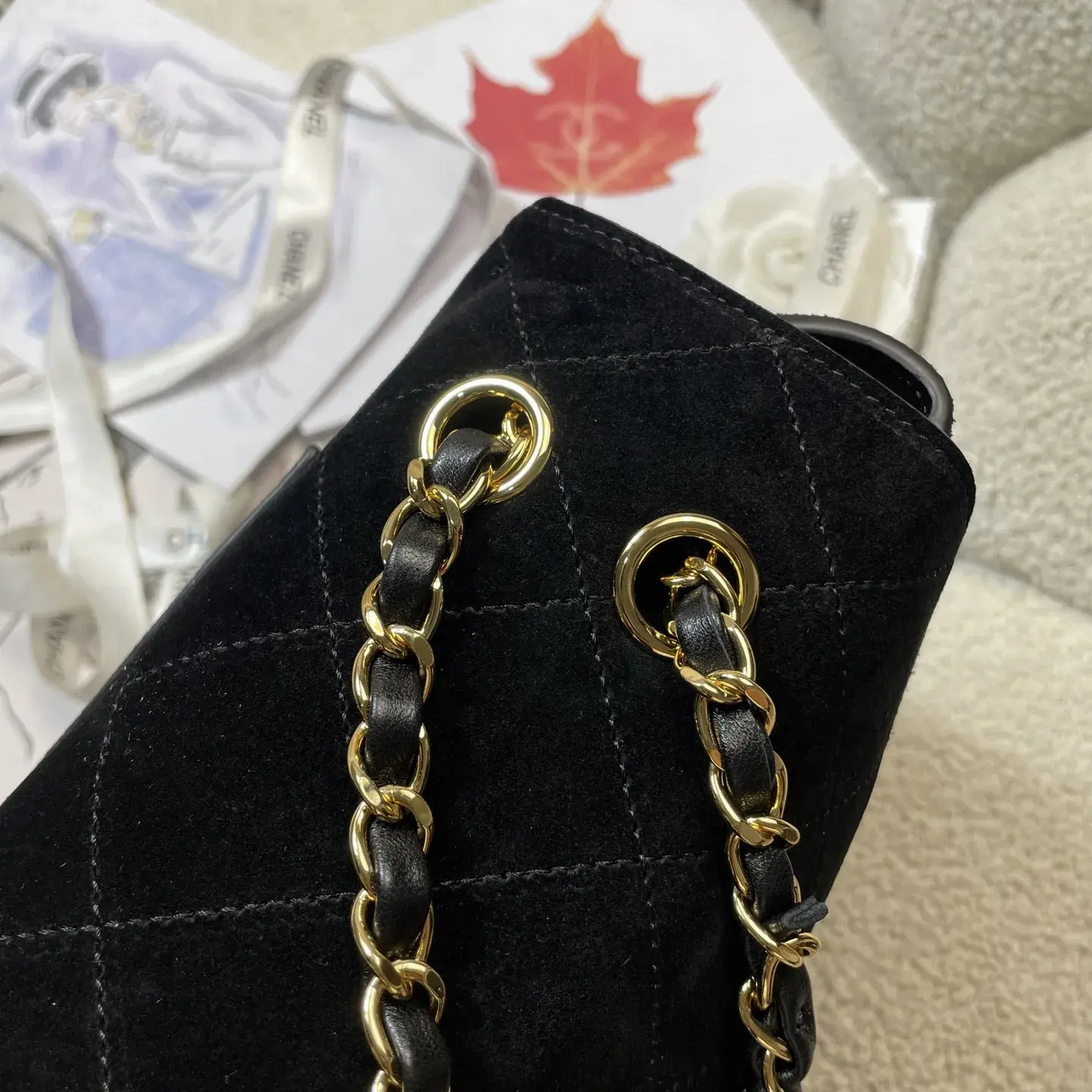 Chanel Black Classic Flap Grained Leather Tote Bag product photo from LabelPicks