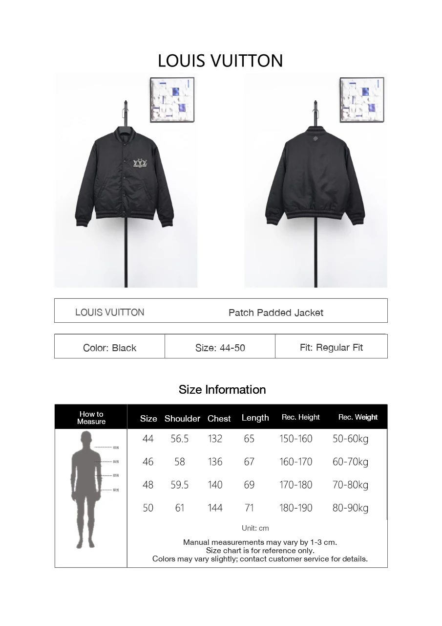 Louis Vuitton Black Crystal Badge Padded Jacket product photo from LabelPicks