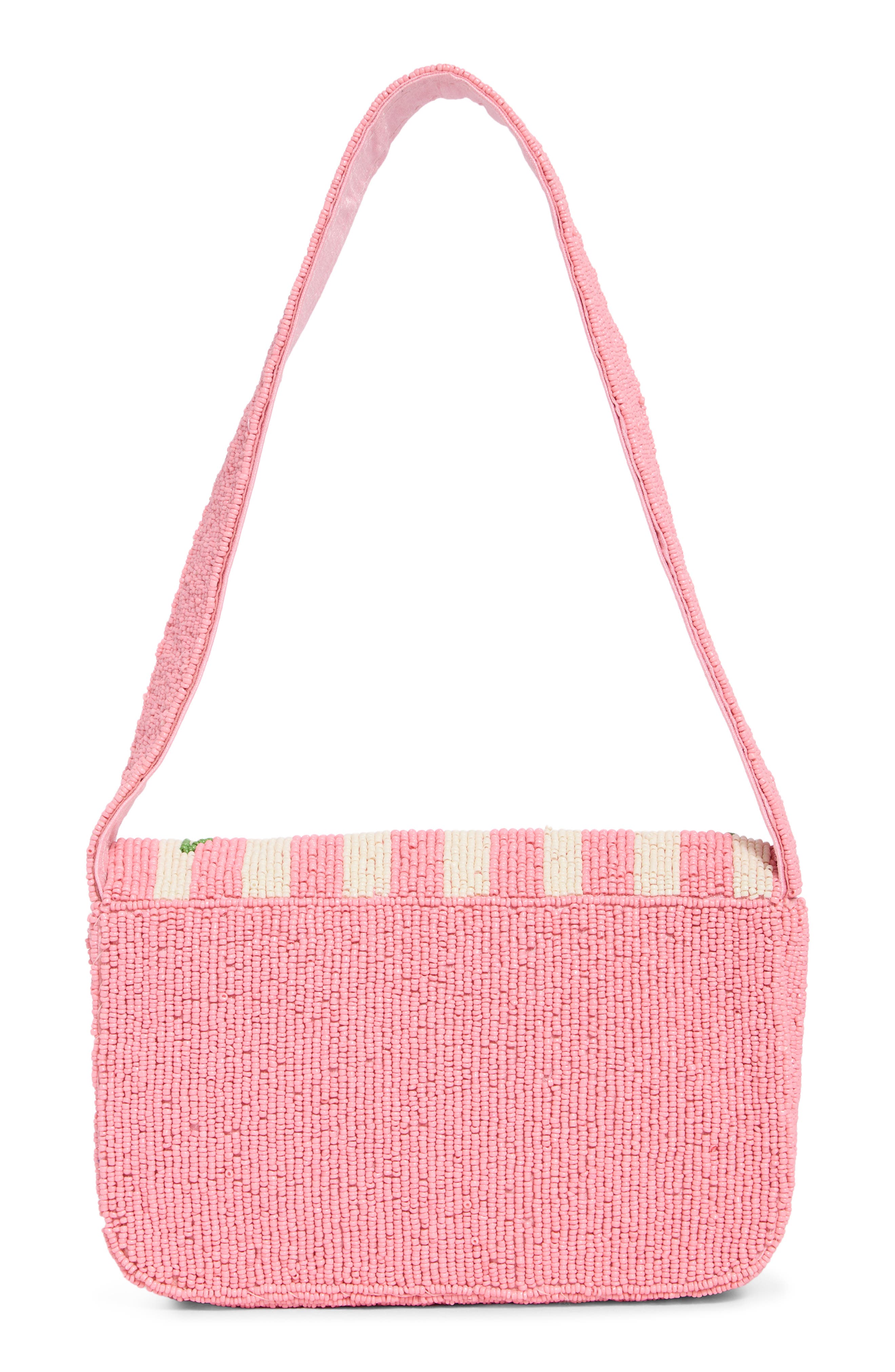 Collection XIIX Beaded Cherries Baguette Shoulder Bag