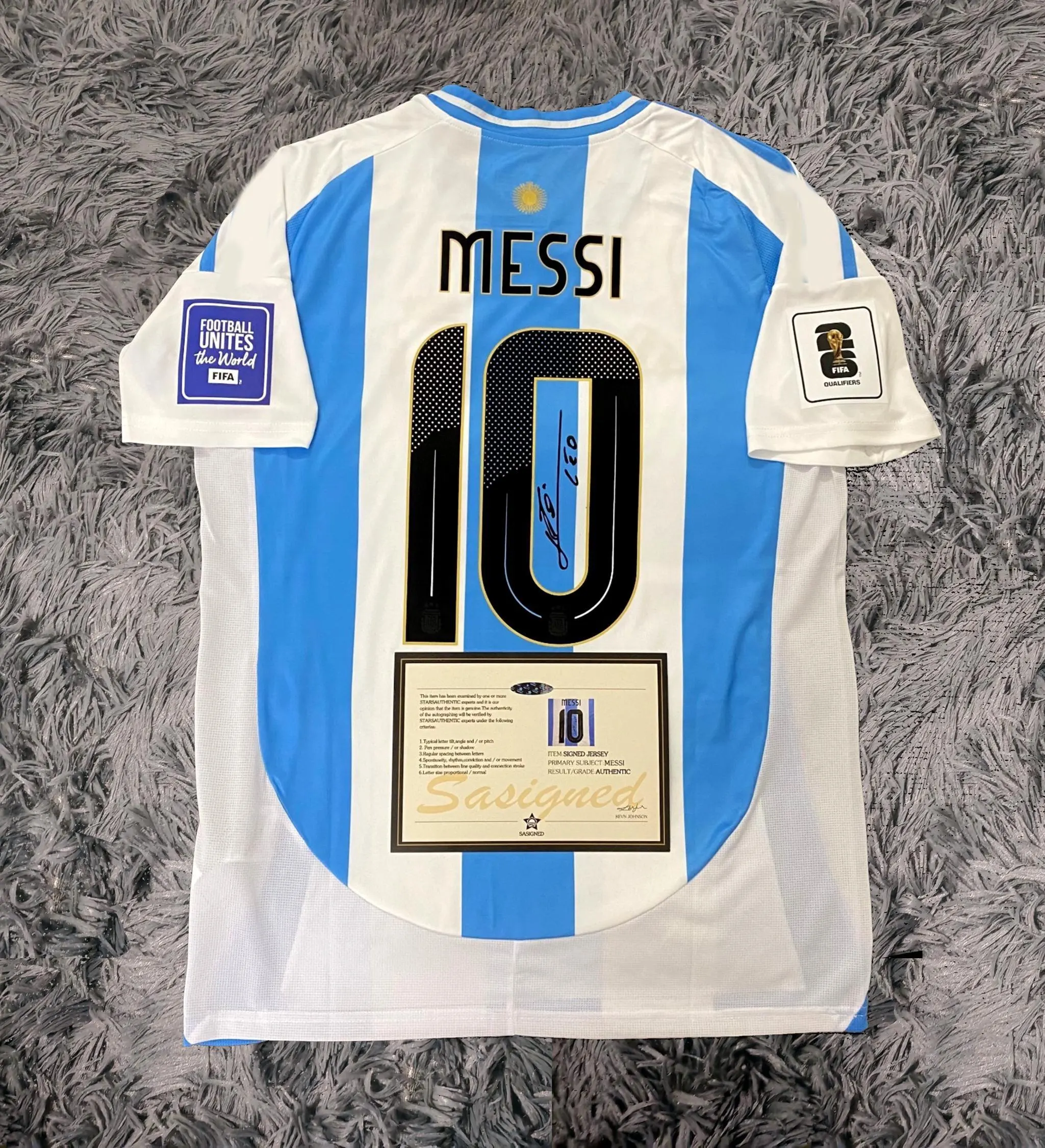 Lionel Messi SIGNED Argentina 24/25 Home Jersey/Shirt - COA - 2024