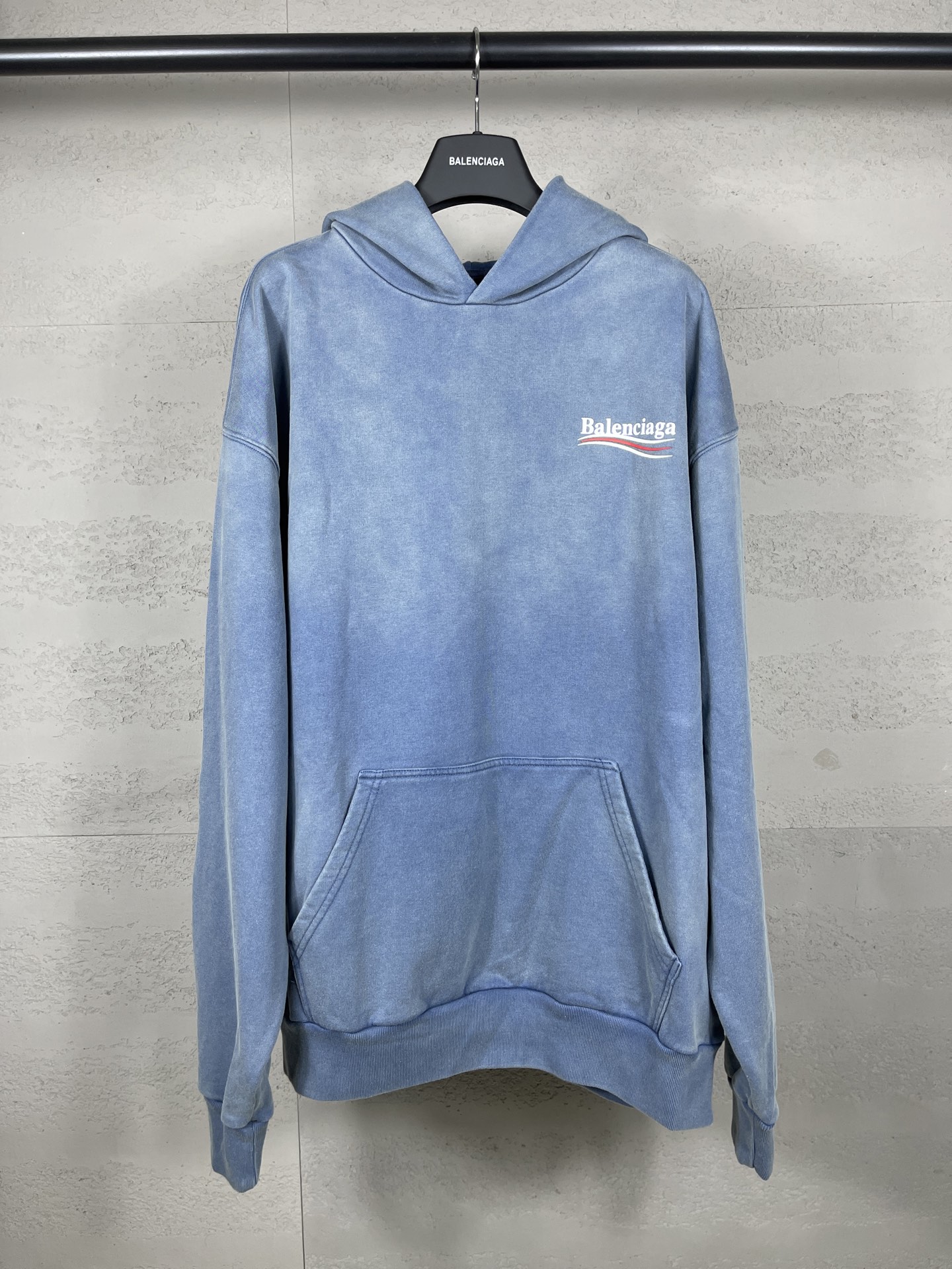 Classic Coke Wave Print Washed Long Sleeve Hoodies