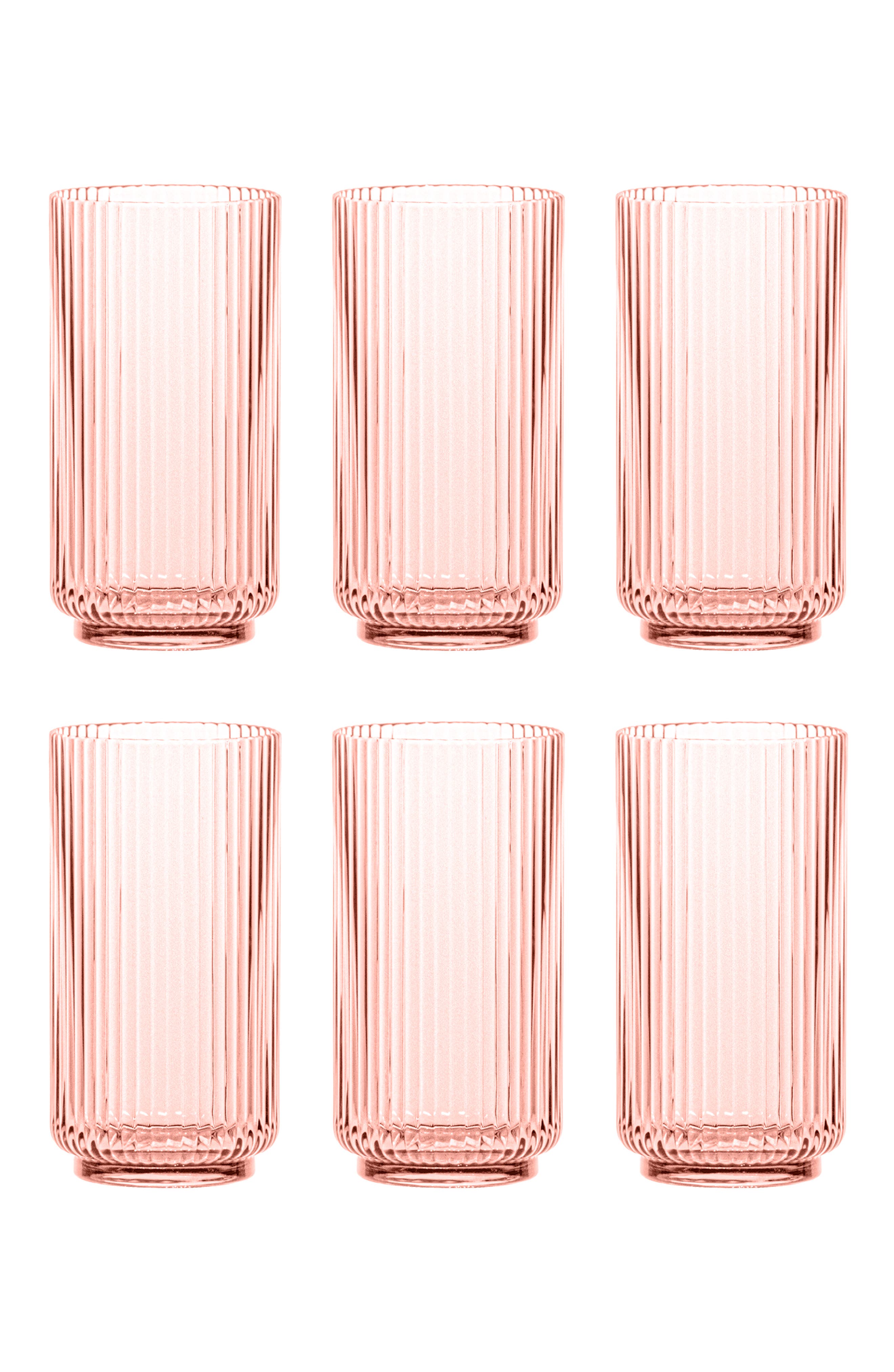 TarHong Set of 6 Shatterproof Mesa Jumbo Drinking Glasses