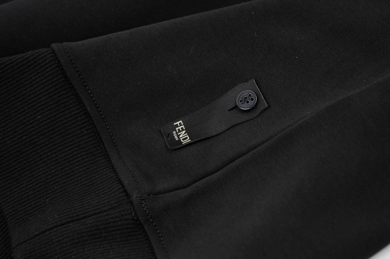 Fendi Black FF Chest Patch Crewneck Sweatshirt product photo from LabelPicks