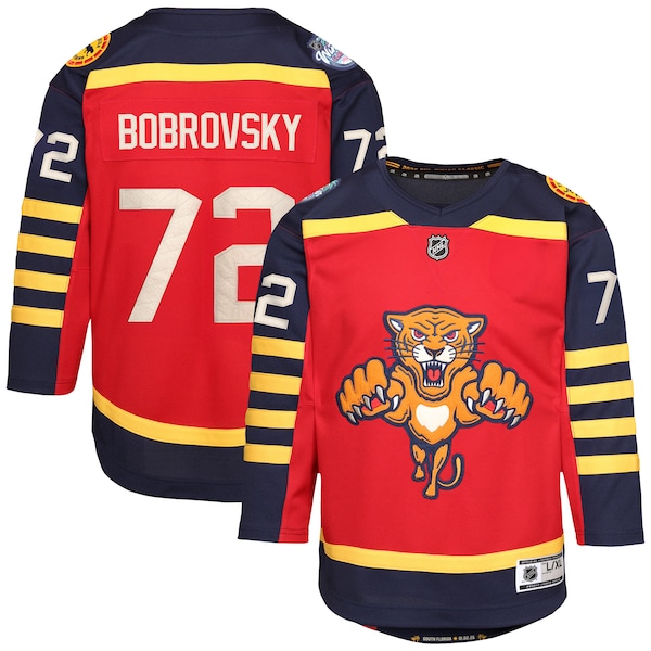 Sergei Bobrovsky Florida Panthers Outerstuff Youth 2026 NHL Winter Classic Premier Jersey - Red