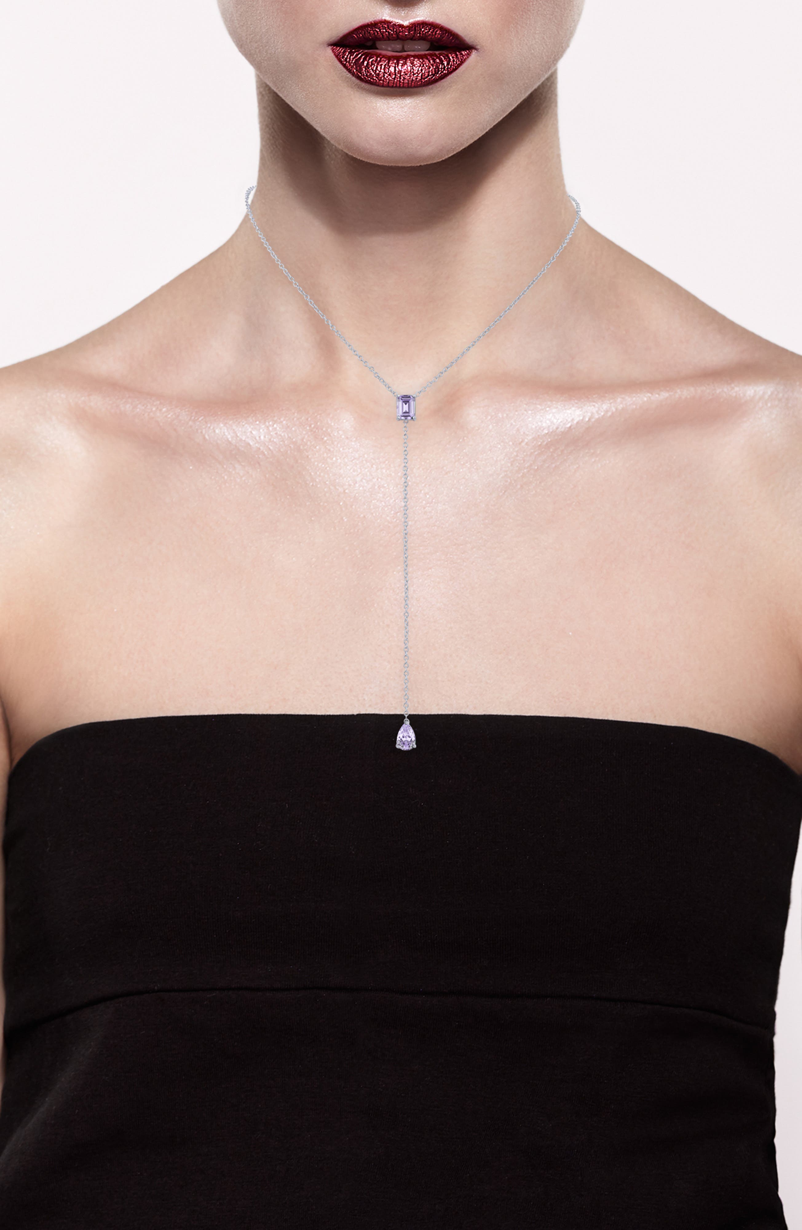 CZ by Kenneth Jay Lane Cubic Zirconia Y-Necklace