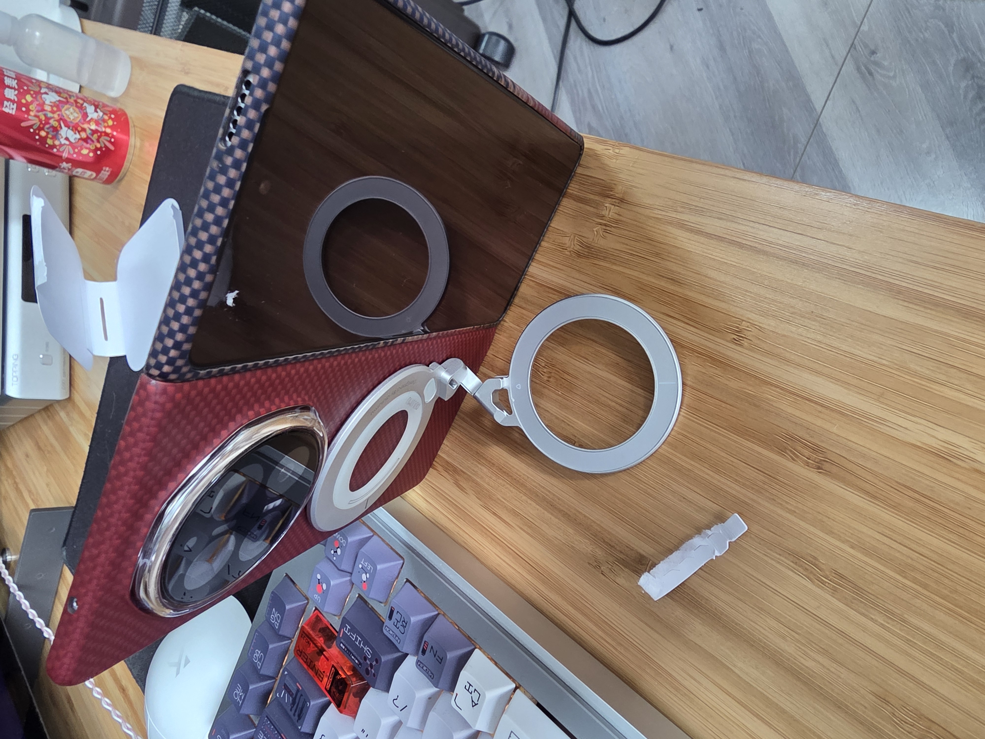 AULUMU G09 iPhone and android Magsafe Stand for Dual Magnetic Dual Bearing Brand New - GreshamTech
