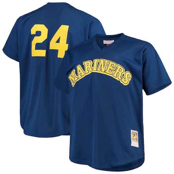 Ken Griffey Jr. Seattle Mariners Big & Tall Cooperstown Collection Mesh Batting Practice Jersey - Royal
