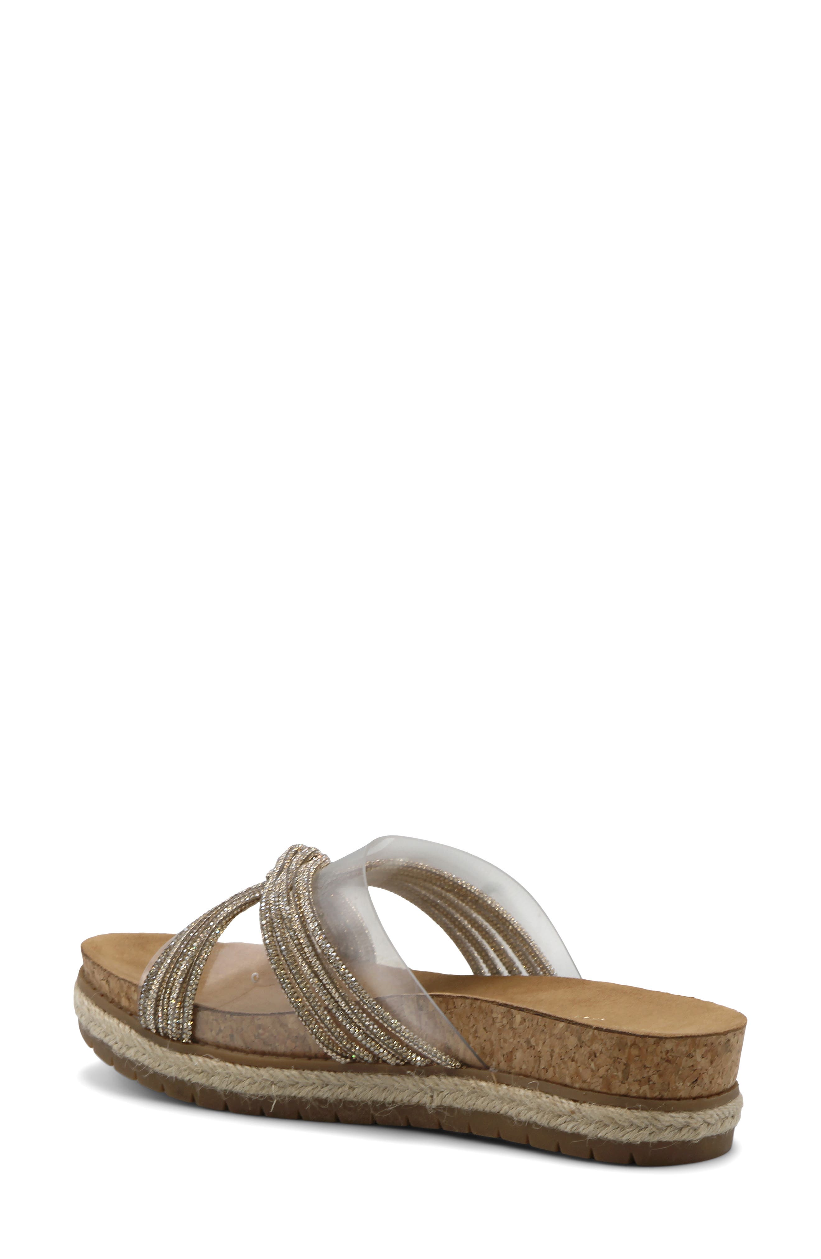 Adrienne Vittadini Proove Embellished Slide Sandal