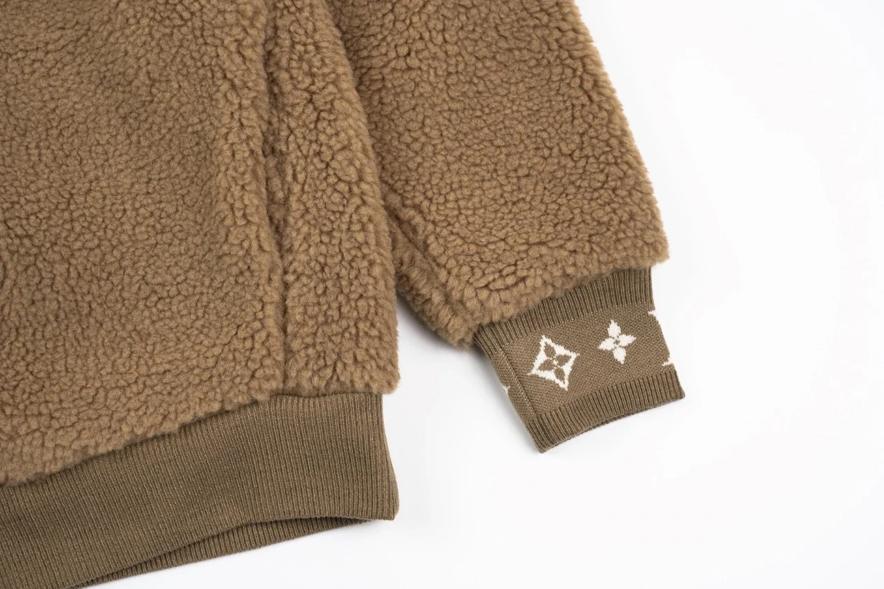 Louis Vuitton Brown Sherpa Zip Jacket product photo from LabelPicks
