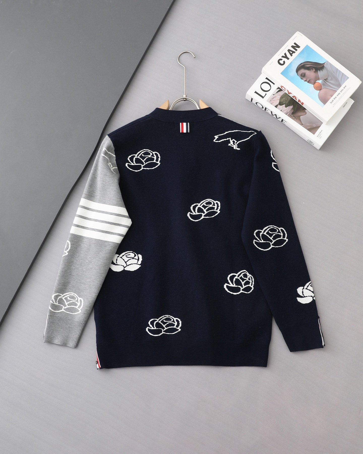 0904 girl Wool knit cardigan sweatershirt