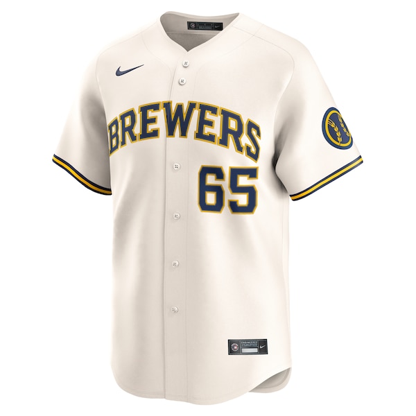 Nestor Cortes Milwaukee Brewers Nike Home Limited Player Jersey - Cream
