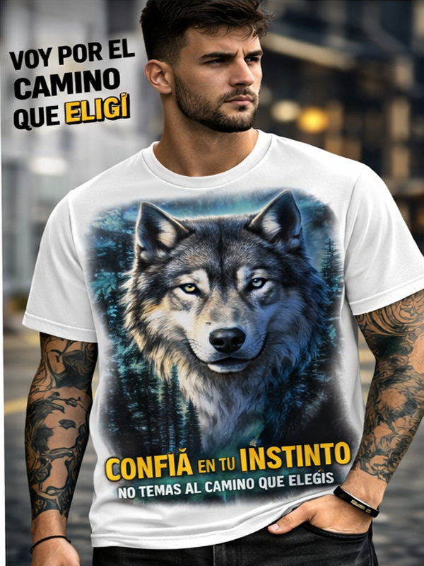 Remera Lobo del Bosque | Streetwear Dark Unisex