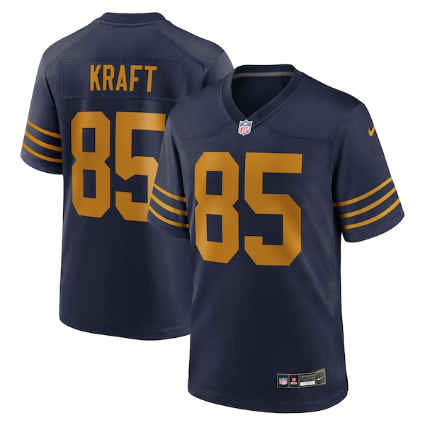 Tucker Kraft Green Bay Packers Nike Alternate  Game Jersey -  Navy/Green