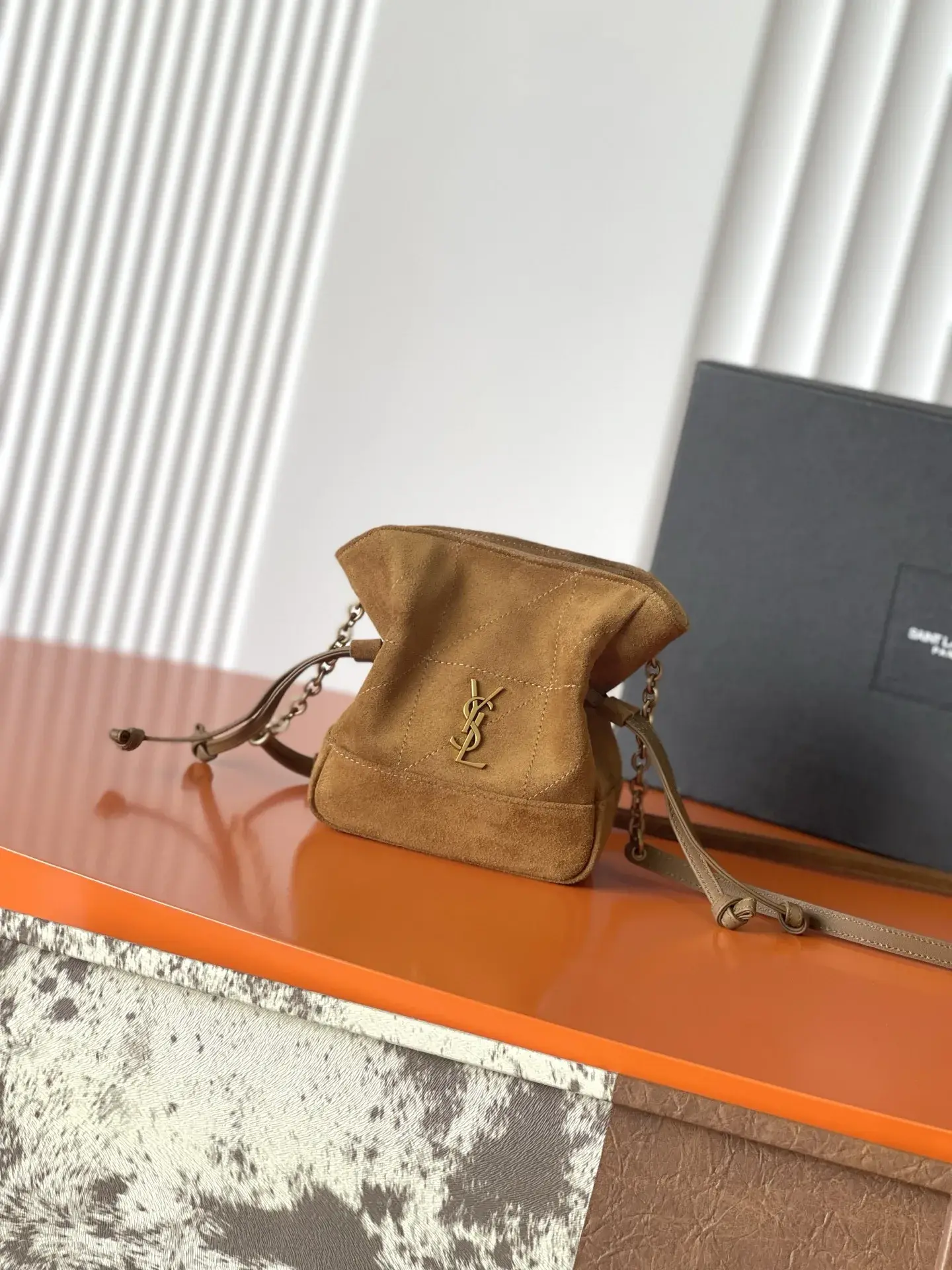 Saint Laurent Lambskin Jamie Bucket Bag product photo from LabelPicks