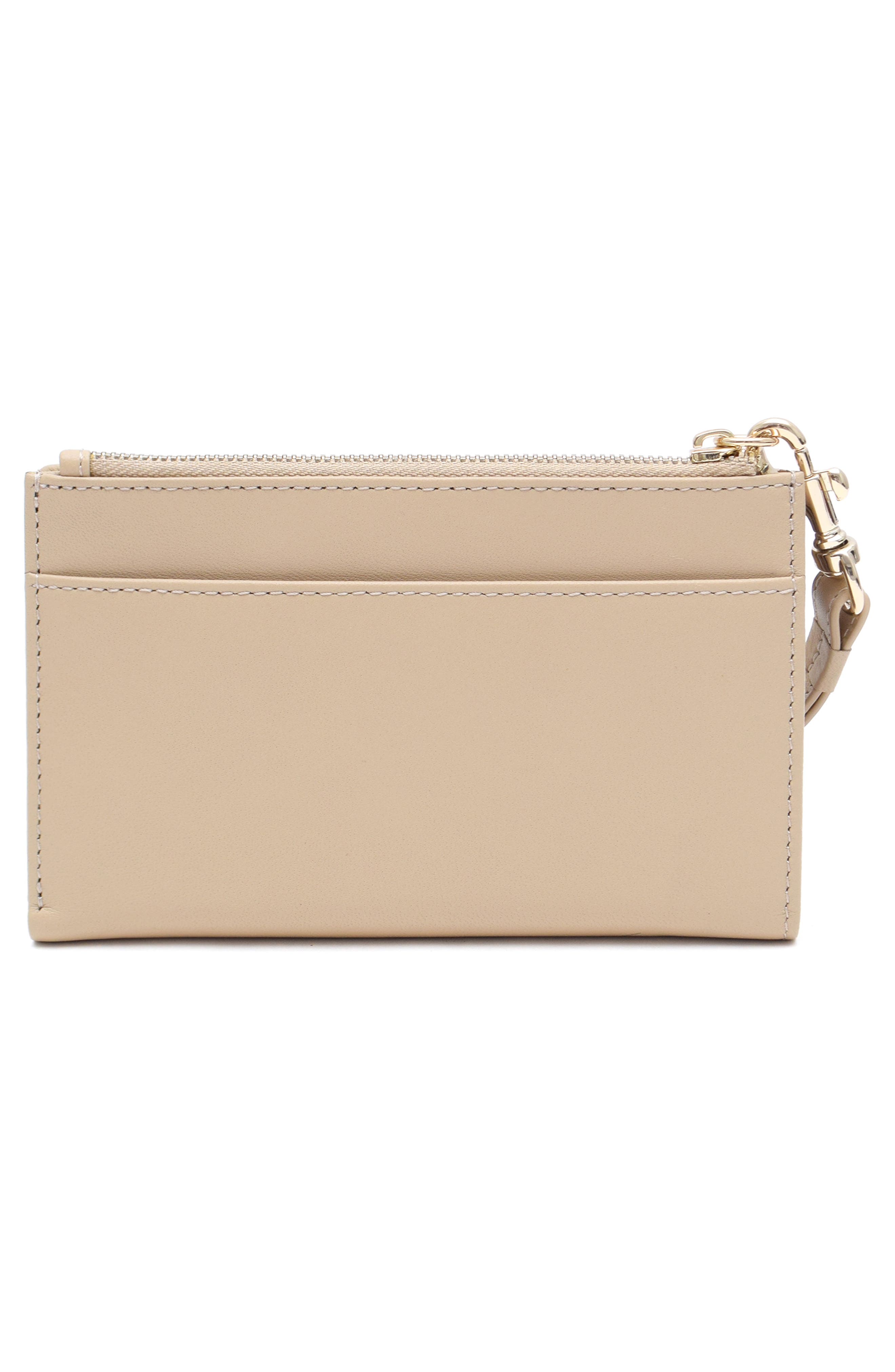 Thacker Ruby Bifold Leather Wristlet Wallet