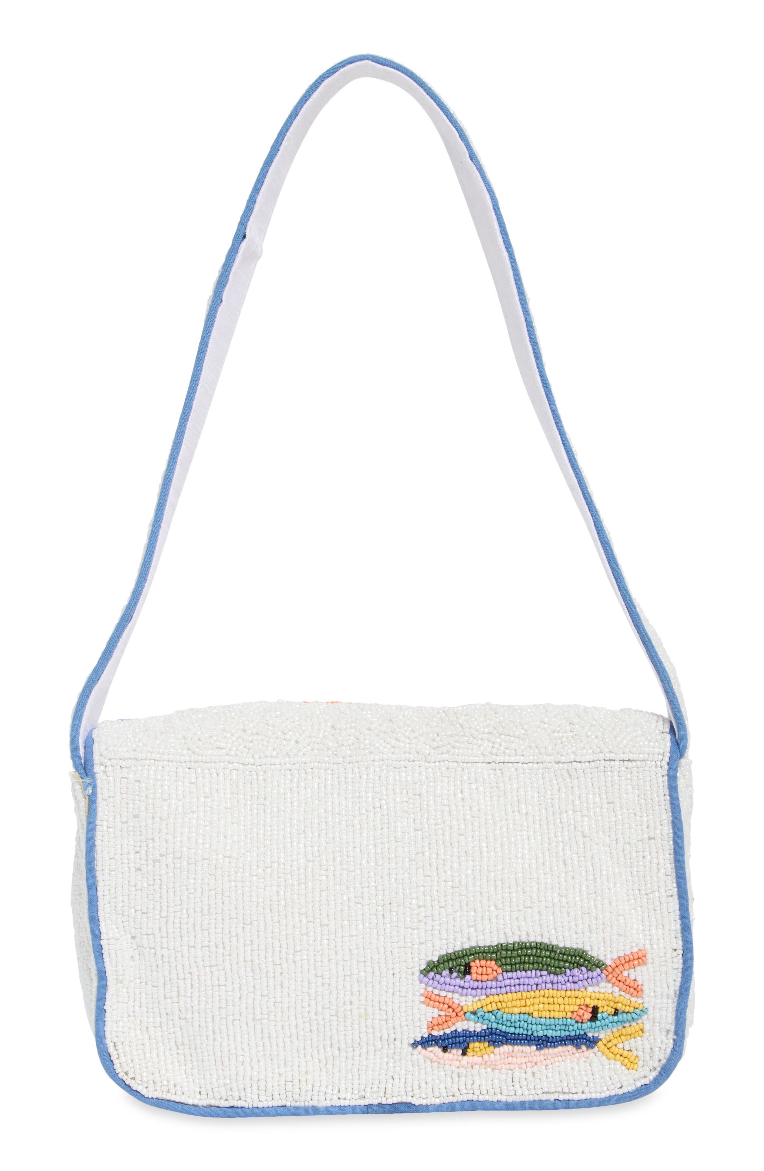 Collection XIIX Beaded Sardines Baguette Shoulder Bag
