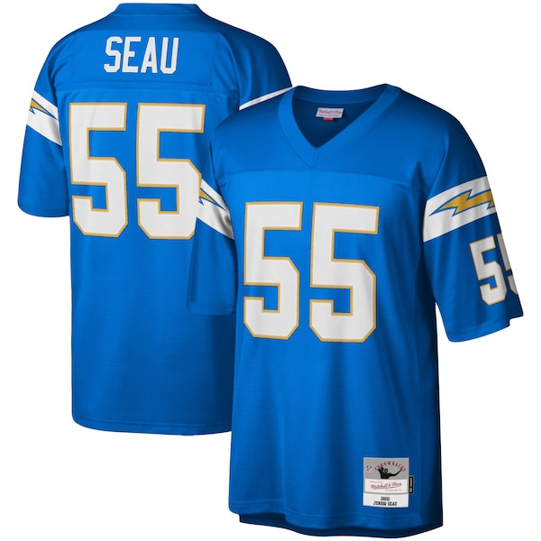 Junior Seau Los Angeles Chargers Big & Tall 2002 Retired Player Replica Jersey - Powder Blue