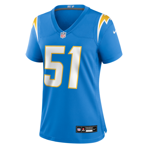Rashad Weaver Los Angeles Chargers Nike Women's Team Game Jersey -  Powder Blue
