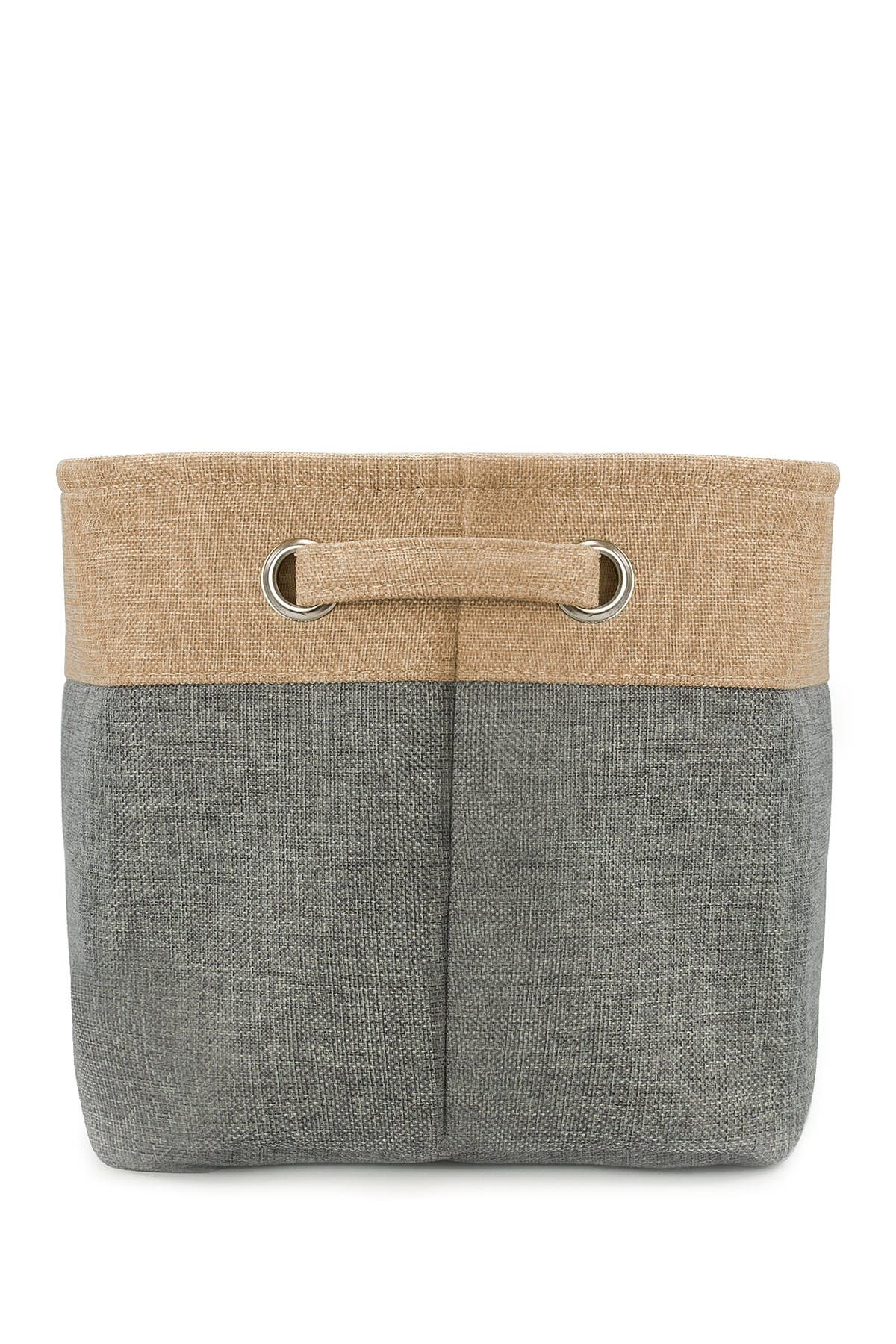 SORBUS Grey Twill Storage Basket - Set of 3