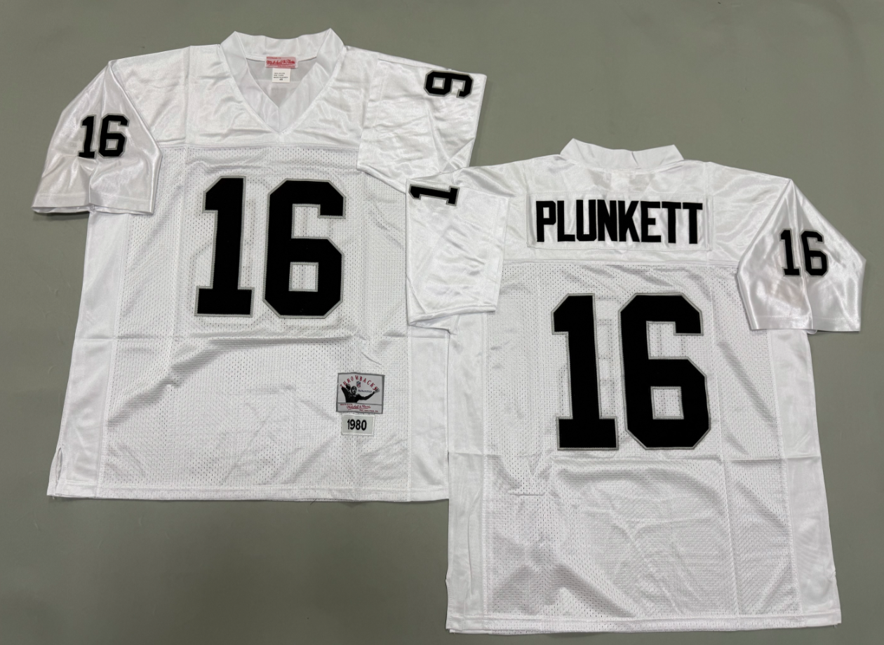 Jim Plunkett Las Vegas Raiders Authentic Throwback Retired Player Jersey