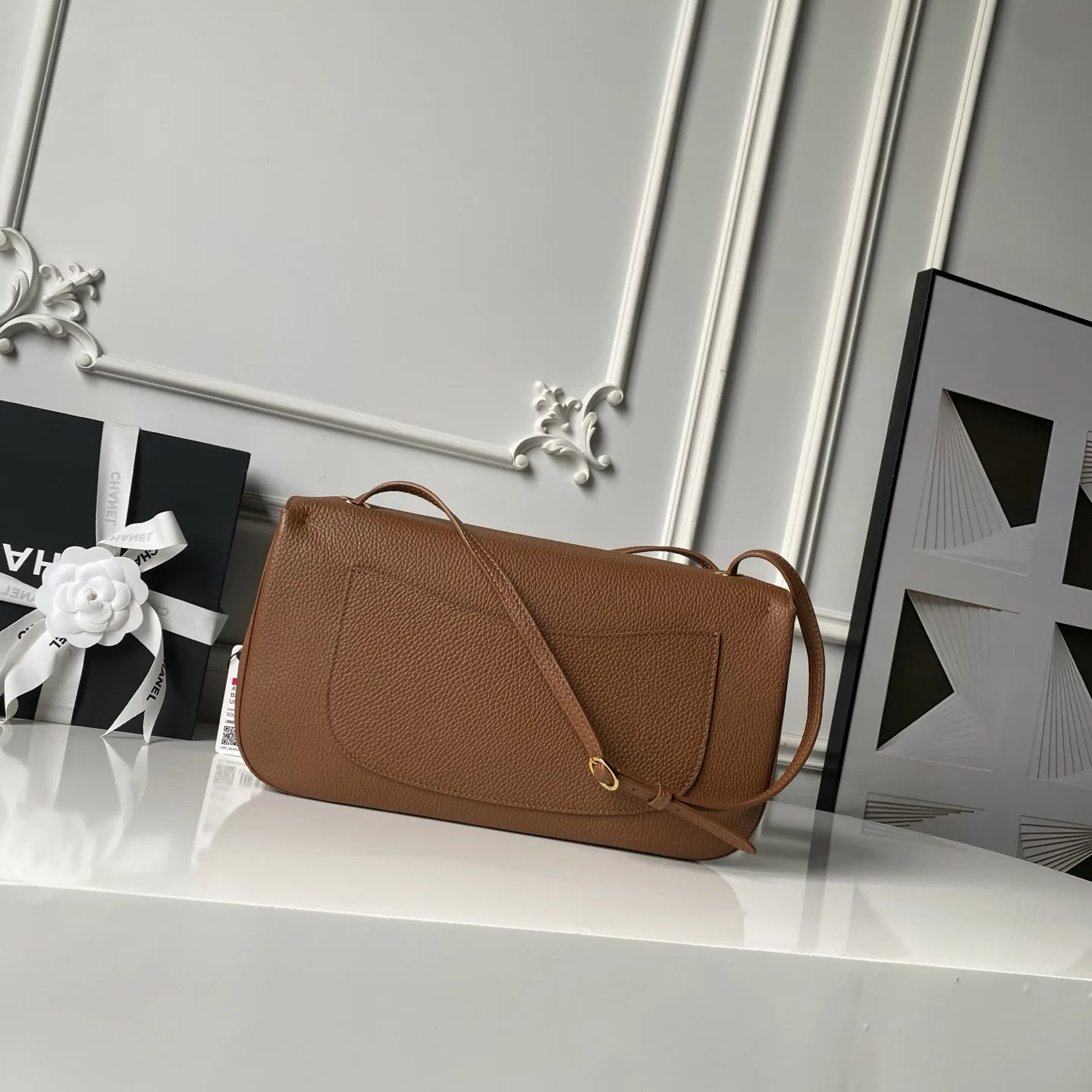 Chanel Classic Flap Gold Grained Leather Shoulder Bag product photo from LabelPicks