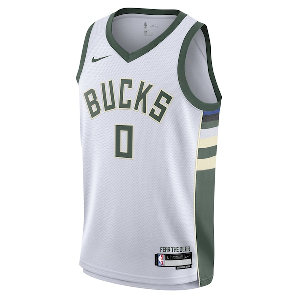 Damian Lillard Milwaukee Bucks Nike Youth Swingman Jersey - Association Edition - White