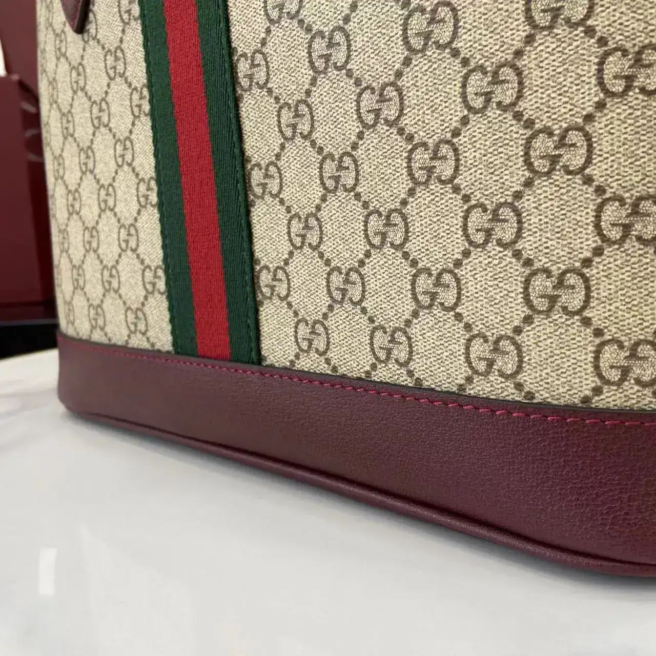 Gucci Brown Ophidia GG Supreme Canvas Tote Bag product photo from LabelPicks