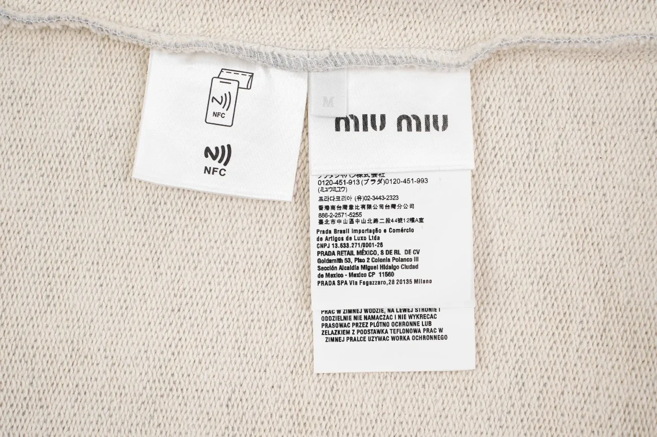 Miu Miu Heather Grey Stand Collar Zip Jacket product photo from LabelPicks