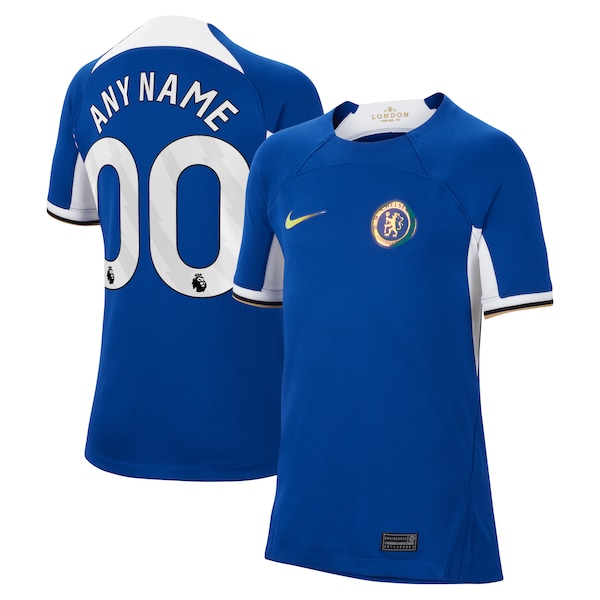 Chelsea Nike Youth 2023/24 Home Stadium Replica Custom Jersey - Blue