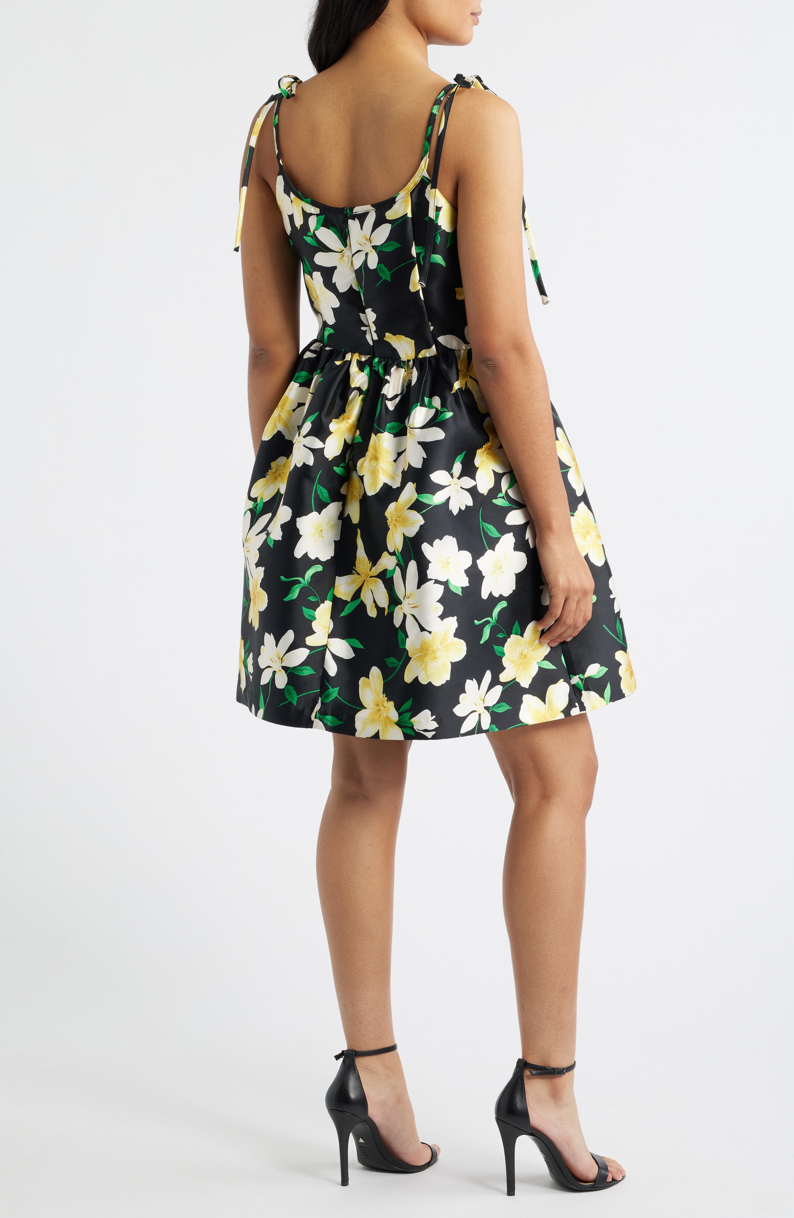 Julia Jordan Floral Tie Strap Minidress