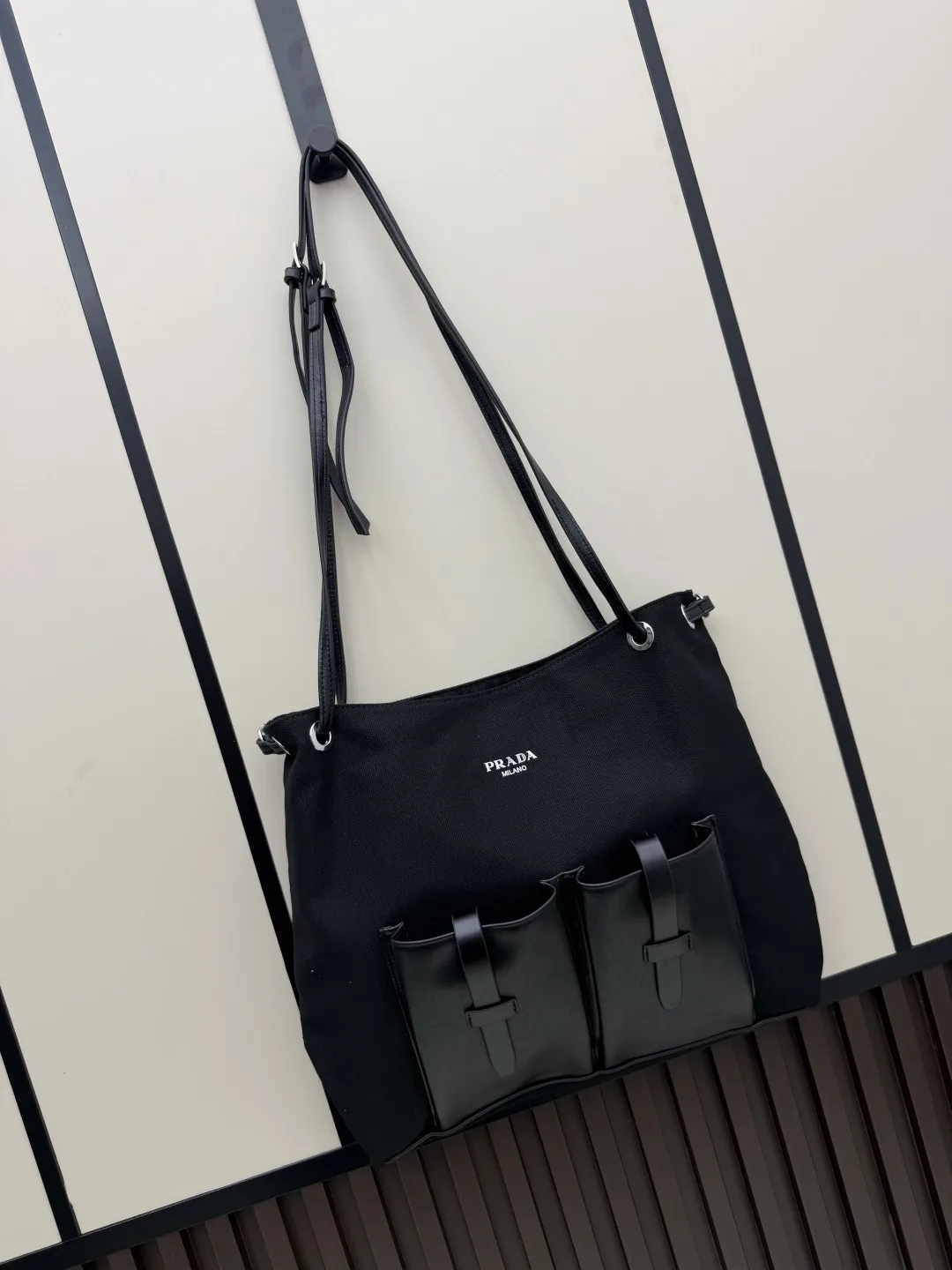 Prada Black Calfskin Tote Bag product photo from LabelPicks