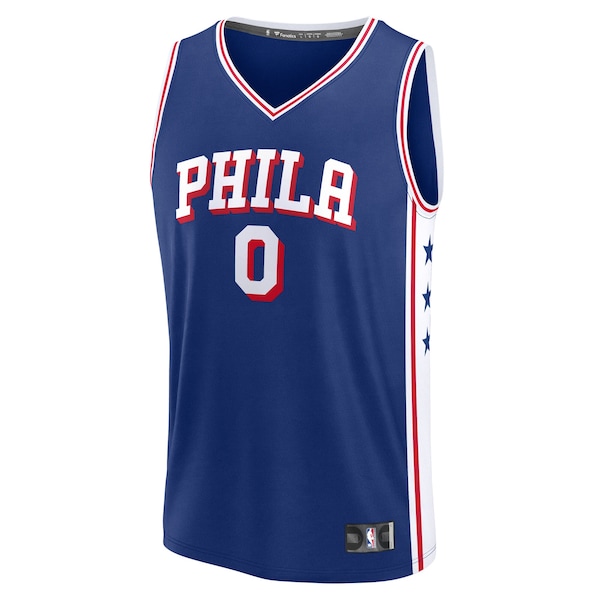 Tyrese Maxey Philadelphia 76ers  Big & Tall Fast Break Jersey - Icon Edition - Royal