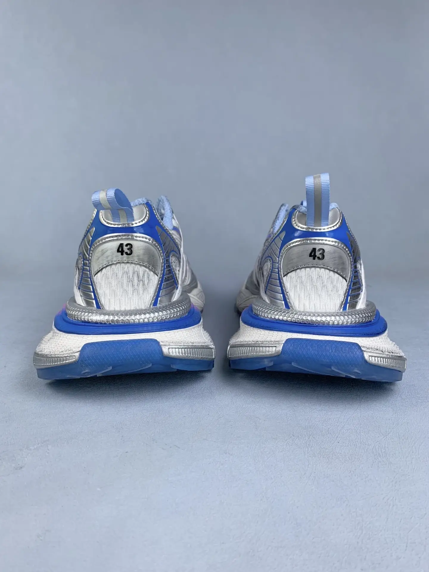 3XL Extreme Laces B Sneaker in White/Grey/Blue/Pink product photo from LabelPicks