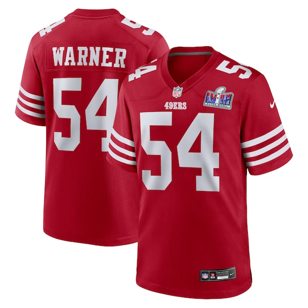 Fred Warner San Francisco 49ers Nike Super Bowl LVIII Game Jersey - Scarlet