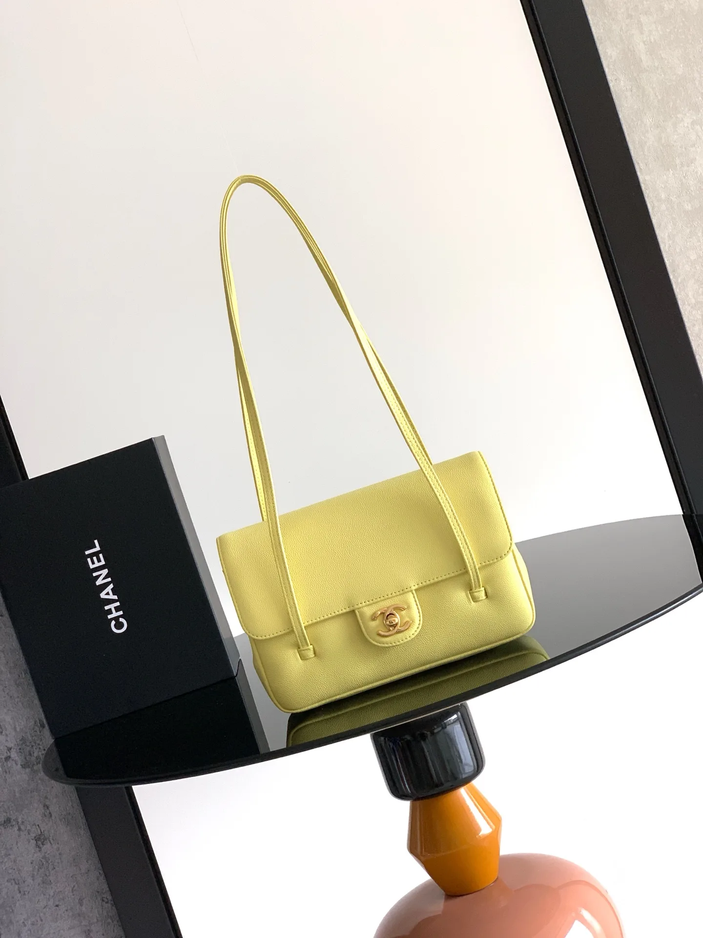 Chanel Grained Leather Top Handle Bag product photo from LabelPicks