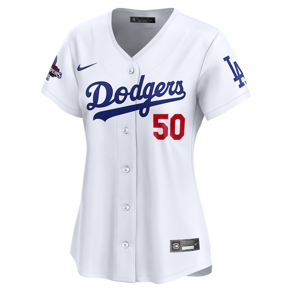 Mookie Betts Los Angeles Dodgers Nike Women's 2024 World Series Champions Home Limited Player Jersey - White
