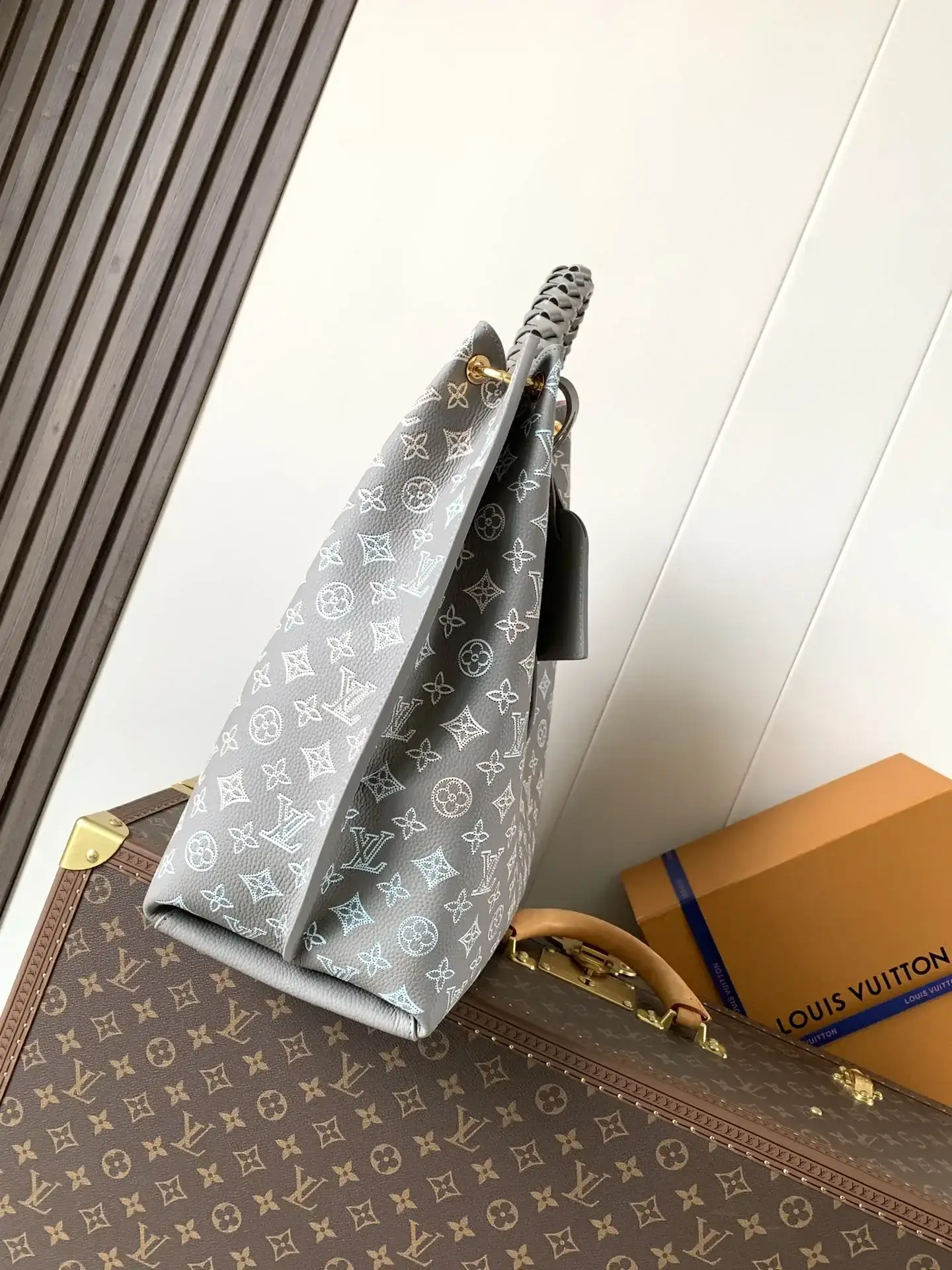 Louis Vuitton Black Woven Leather Hobo Bag product photo from LabelPicks