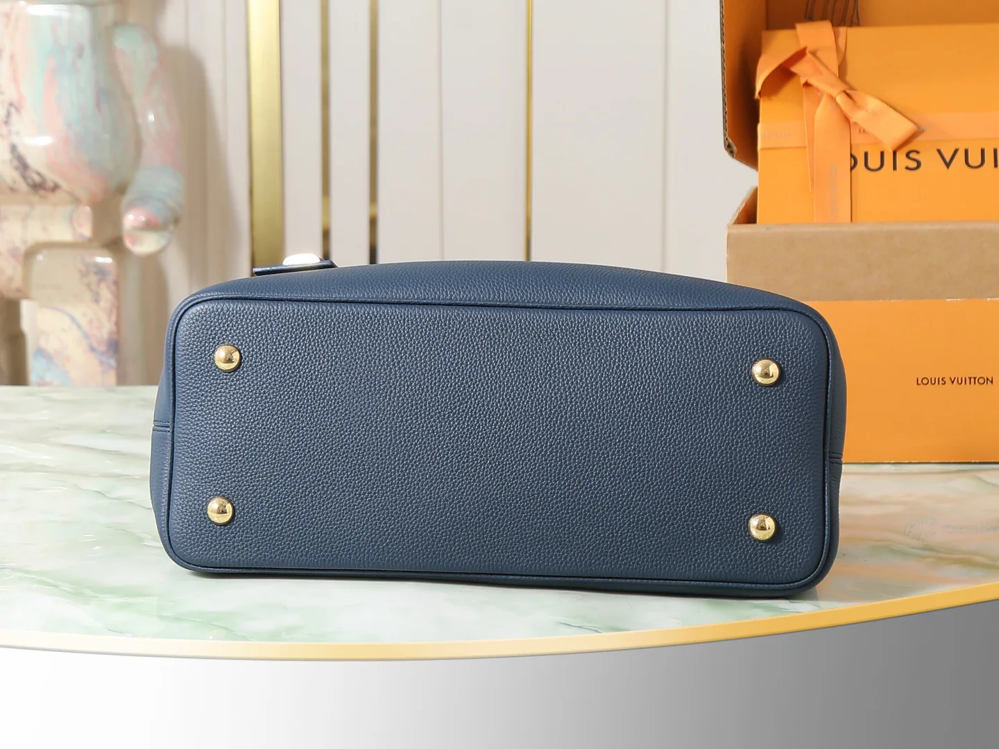Louis Vuitton Capucines Blue Calfskin Top Handle Bag product photo from LabelPicks