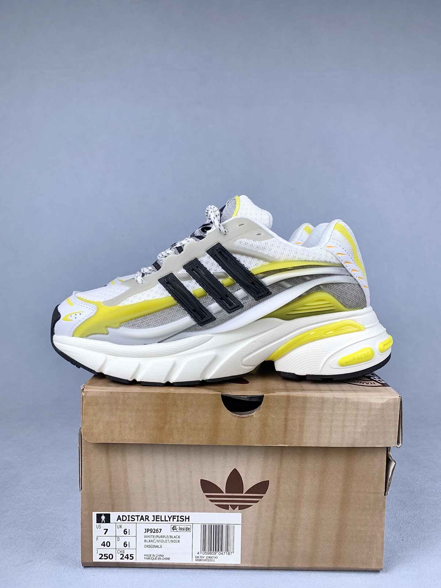 Pharrell Williams x adidas Adistar Jellyfish Black White Yellow Shoes