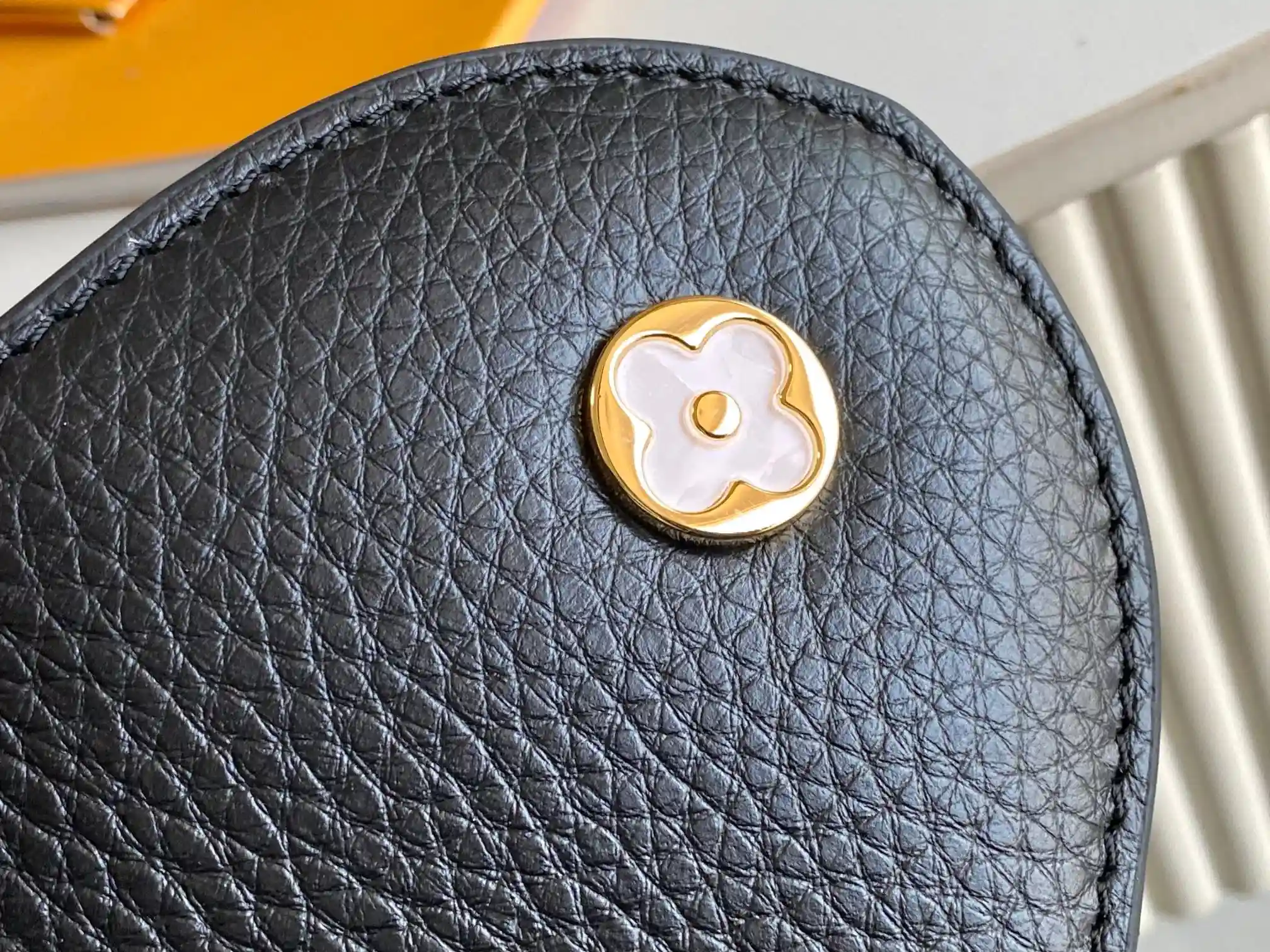 Louis Vuitton Capucines Black Grained Leather Crossbody Bag product photo from LabelPicks