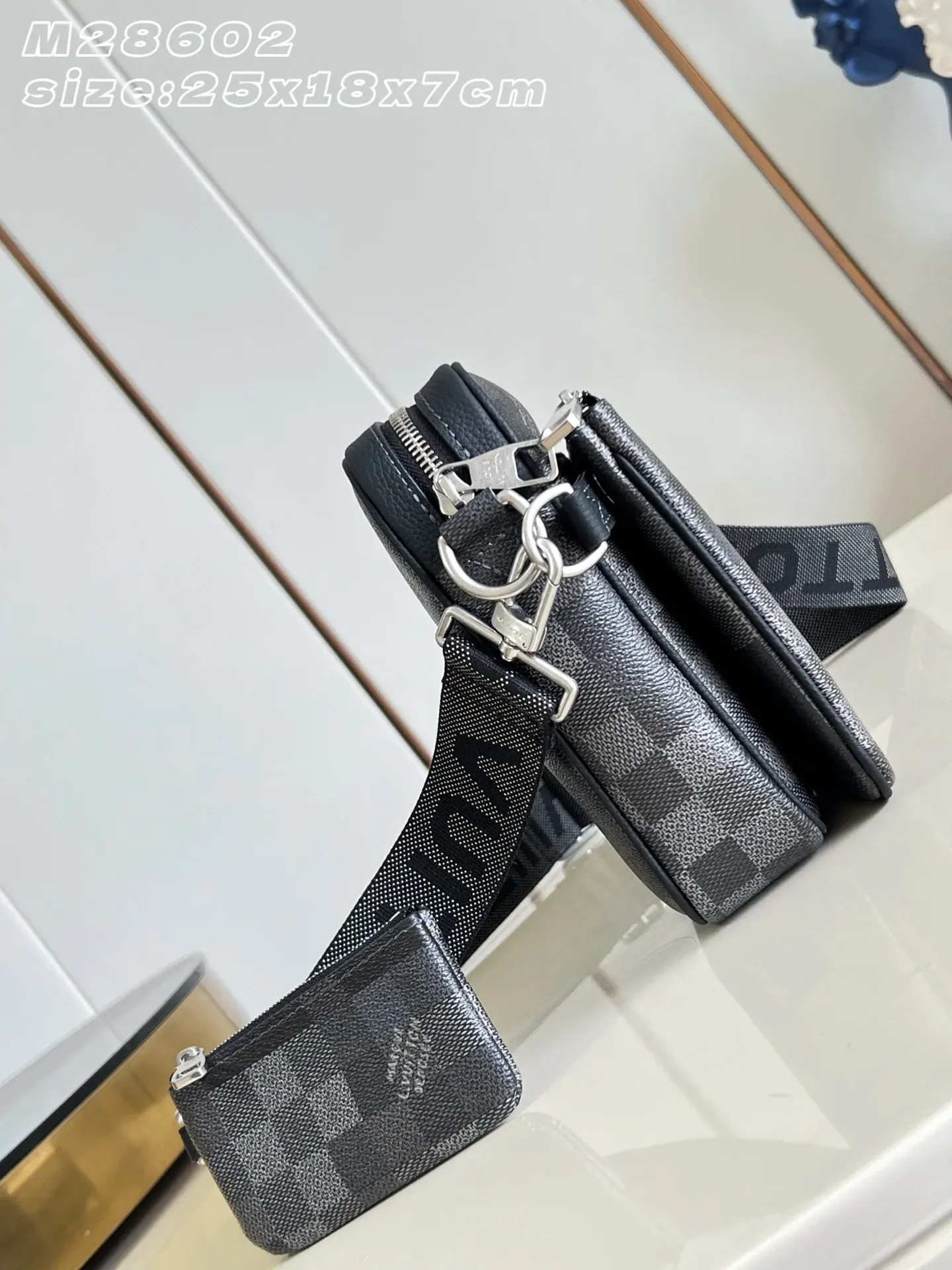 Louis Vuitton Grey Damier Canvas Crossbody Bag product photo from LabelPicks