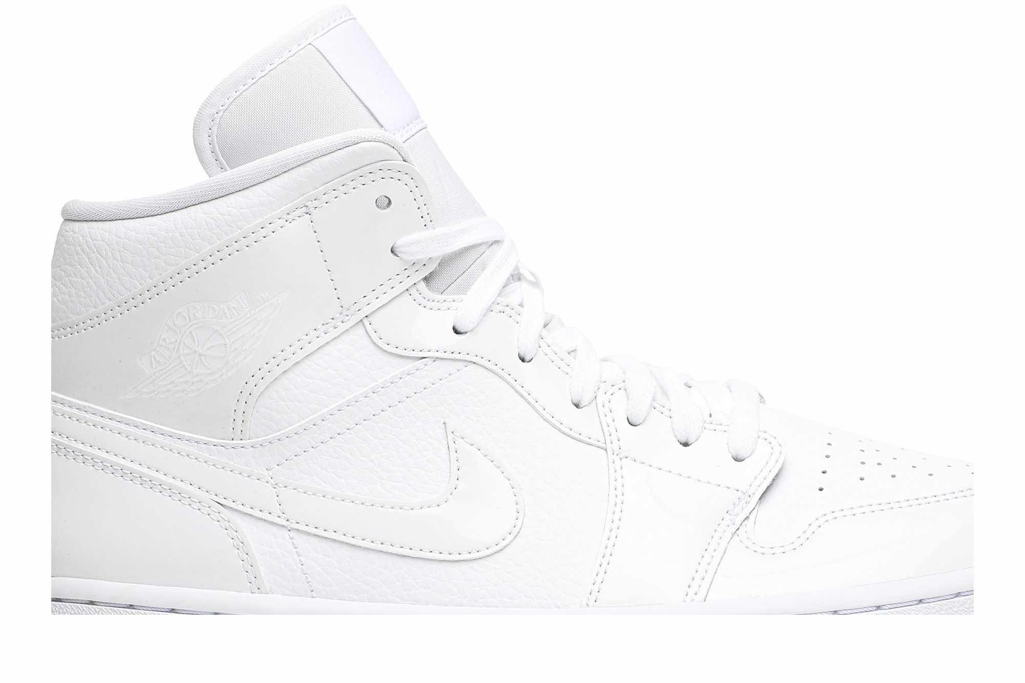 Air Jordan 1 Mid ‘Triple White’ BQ6472-100